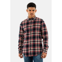 Chemise Superdry Lumberjack 9YQ Kansas Check Navy - Homme - Manches longues - Col chemise