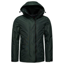 Veste Superdry Windcheater - Academy Dark Green - Homme - Coupe ajustée - Col côtelé - Capuche doublée