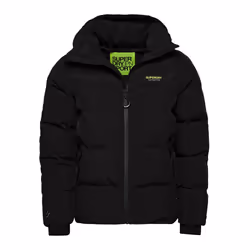 Doudoune Superdry Hooded Straight Puffer Homme Noir - XL