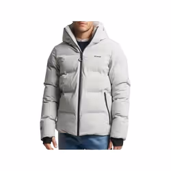 Doudoune Boxy Polyester Gris