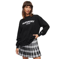 Sweatshirt Luxe Loose Coton Noir