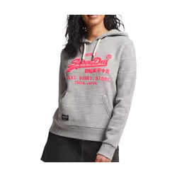 Sweatshirt à capuche femme Superdry Logo vintage