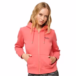 Sweatshirt à capuche zippé à logo femme Superdry Essential