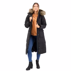 Veste Everest Longline Polyester Noir