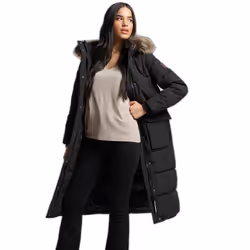 Veste Everest Longline Polyester Noir - M