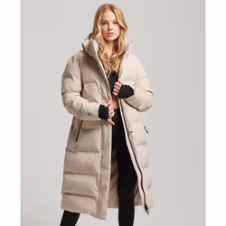 Doudoune longue à capuche femme Superdry