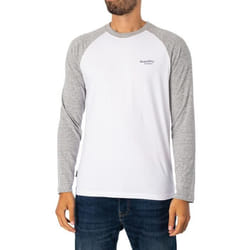 T-Shirt De Baseball Essentiel À Manches Longues - Superdry - Homme - Blanc