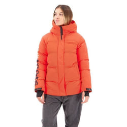 Superdry City Padded Hooded Wind Parka Veste Rouge Coucher de Soleil 34 Femme