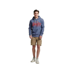 Sweat Superdry chiné Vintage Logo Homme Bleu