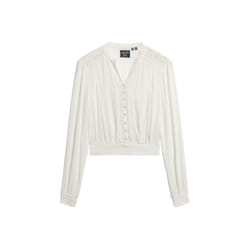 Blouse manches longues smockée femme Superdry