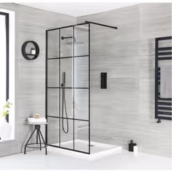 Découvrez une expérience de douche luxueuse grâce à cette douche italienne en îlot avec verrière Hudson Reed Barq. Composée d ...