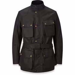 Belstaff Trialmaster Veste de cire de moto, noir, taille XL pour Hommes
