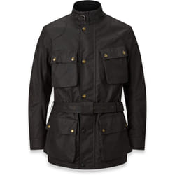 Belstaff Trialmaster Veste de cire de moto, noir, taille XL pour Hommes