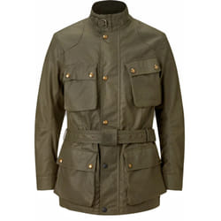 Belstaff Trialmaster Veste de cire de moto, vert, taille XL pour Hommes