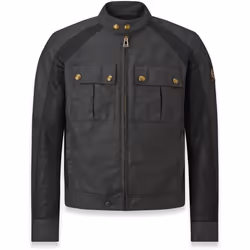 Belstaff Temple Blouson de moto en wax, noir, taille 3XL pour Hommes