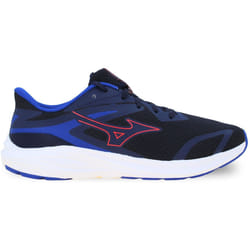 Chaussure de Course - MIZUNO - Enerzy Runnerz - Bleu - Lacets - Talon Plat