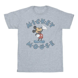 Disney - T-shirt - Fille (Gris chiné)