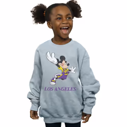Disney - Sweat LOS ANGELES - Fille (Gris chiné)