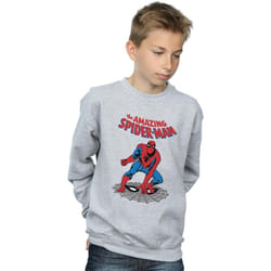 Marvel - Sweat THE AMAZING SPIDER-MAN - Garçon (Gris chiné)