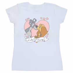 Disney - T-shirt LADY AND THE TRAMP - Femme (Blanc)