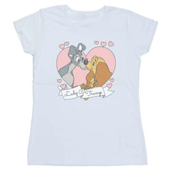 Disney - T-shirt LADY AND THE TRAMP - Femme (Blanc)