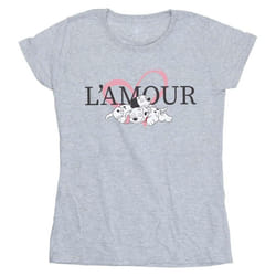 Disney - T-shirt DALMATIANS L'AMOUR - Femme (Gris chiné)