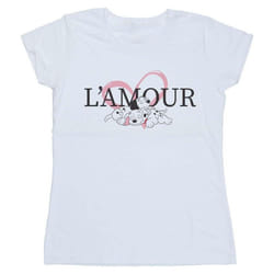 Disney - T-shirt DALMATIANS L'AMOUR - Femme (Blanc)