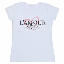 Disney - T-shirt DALMATIANS L'AMOUR - Femme (Blanc)