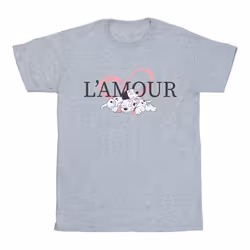 Disney - T-shirt DALMATIANS L'AMOUR - Femme (Gris chiné)