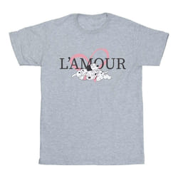 Disney - T-shirt DALMATIANS L'AMOUR - Femme (Gris chiné)