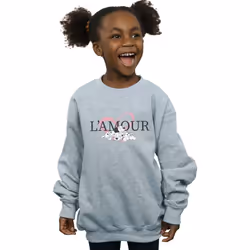 Disney - Sweat DALMATIANS L'AMOUR - Fille (Gris chiné)