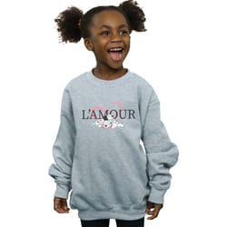 Disney - Sweat DALMATIANS L'AMOUR - Fille (Gris chiné)