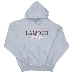 Disney - Sweat à capuche DALMATIANS L'AMOUR - Fille (Gris chiné)