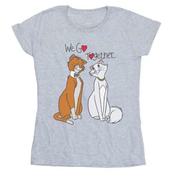 Disney - T-shirt THE ARISTOCATS WE GO TOGETHER - Femme (Gris chiné)