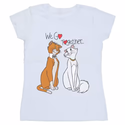 Disney - T-shirt THE ARISTOCATS WE GO TOGETHER - Femme (Blanc)