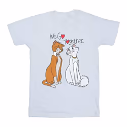 Disney - T-shirt THE ARISTOCATS WE GO TOGETHER - Femme (Blanc)