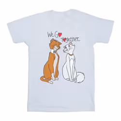 Disney - T-shirt THE ARISTOCATS WE GO TOGETHER - Femme (Blanc)