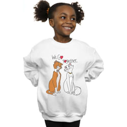 Disney - Sweat THE ARISTOCATS WE GO TOGETHER - Fille (Blanc)