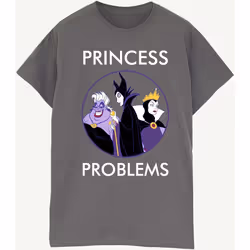 Disney - T-shirt PRINCESS HEADACHES - Femme (Charbon)