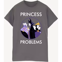 Disney - T-shirt PRINCESS HEADACHES - Femme (Charbon)