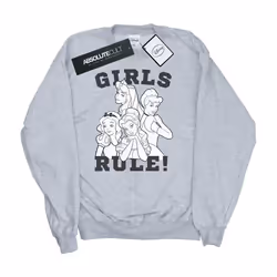Disney - Sweat PRINCESSES GIRLS RULE - Fille (Gris chiné)