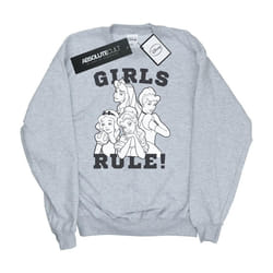 Disney - Sweat PRINCESSES GIRLS RULE - Fille (Gris chiné)