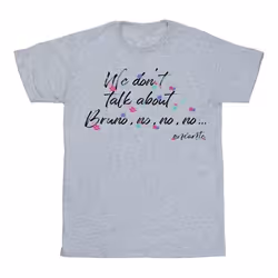 Disney - T-shirt ENCANTO WE DON'T TALK ABOUT BRUNO NO NO - Femme (Gris chiné)