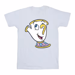 Disney - T-shirt BEAUTY AND THE BEAST CHIP - Fille (Blanc)