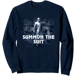 Marvel - Sweat SUMMON THE SUIT - Femme (Bleu marine)