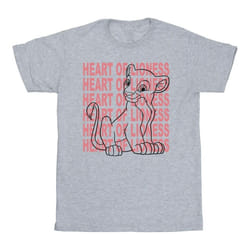 Disney - T-shirt THE LION KING HEART OF A LIONESS - Homme (Gris chiné)