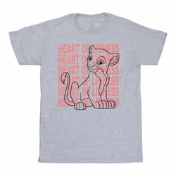 Disney - T-shirt THE LION KING HEART OF A LIONESS - Homme (Gris chiné)