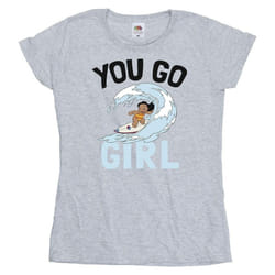 Disney - T-shirt YOU GO GIRL - Femme (Gris chiné)