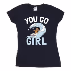 Disney - T-shirt YOU GO GIRL - Femme (Bleu marine)