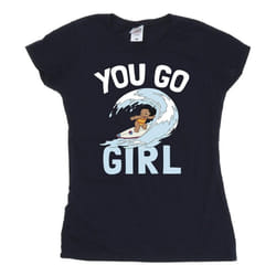 Disney - T-shirt YOU GO GIRL - Femme (Bleu marine)